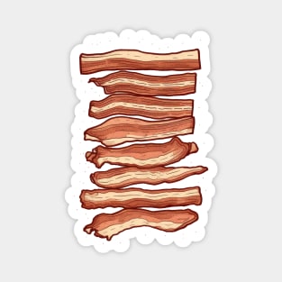 Sizzling Bacon Strips Magnet