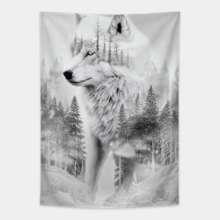 Wolf Nature Outdoor Imagine Wild Free Tapestry