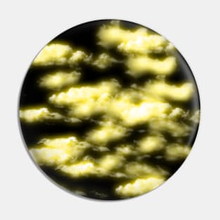 Night Sky - Yellow Clouds Pin