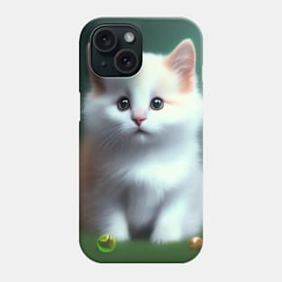 Cute baby cat in a fantasy land Phone Case