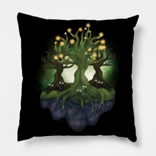 Illuminated Magical Tree in a Floating Island Pillow