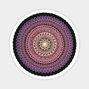 Pink and purple mandala scrub Magnet