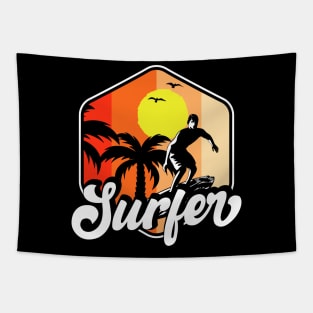 Surfing T Shirt For Women Men Tapestry