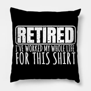 Retiree Gifts For Men Funny Retirement Shirts With Sayings Pillow