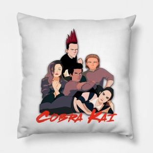 cobra kai kids retro Pillow