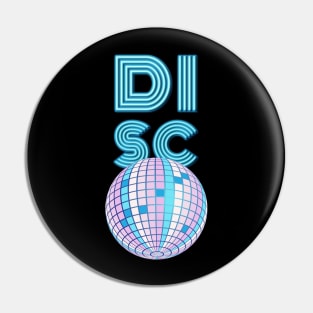 Neon Disco Ball Pin