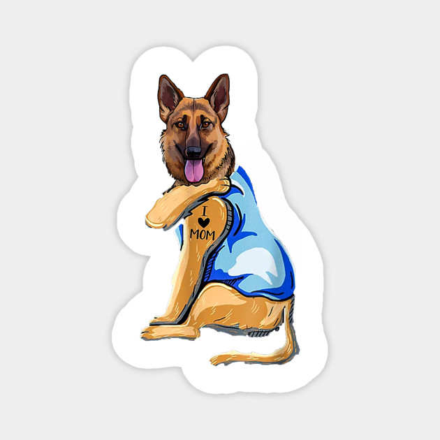 German Shepherd Tattoo I Love Mom - Mom - Magnet | TeePublic German Shepherd Tattoo I Love Mom - Mom - Magnet | TeePublic