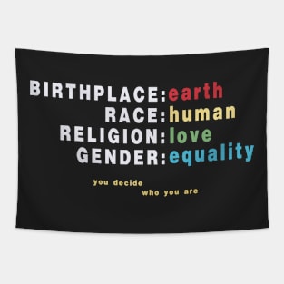 humanity design Tapestry