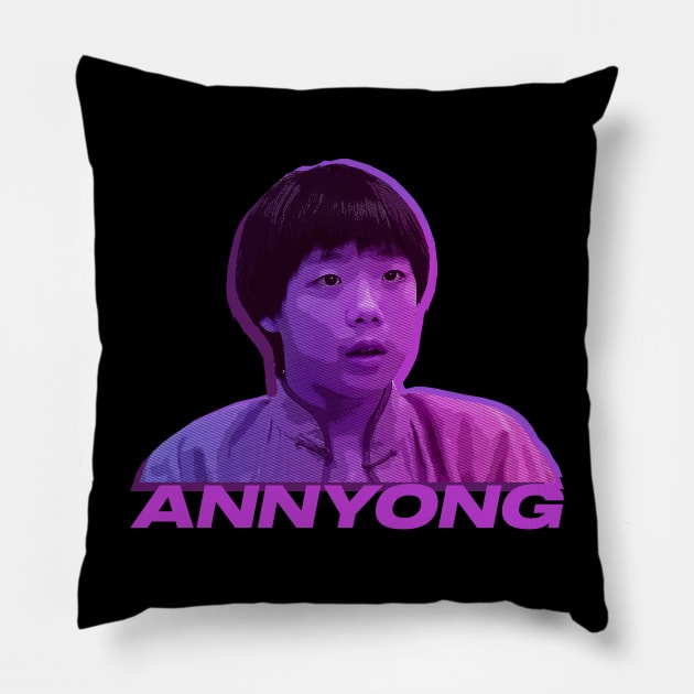 Hello Annyong Pillow by Meta Cortex