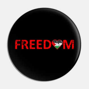 We Want Freedom Of Palestine By Heart Stop Killing Pin