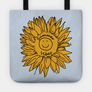 Yellow Summer Vibes Sunflowers Tote