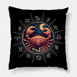 ZODIAC Cancer - Astrological CANCER - CANCER - ZODIAC sign - Van Gogh style - 11 Pillow