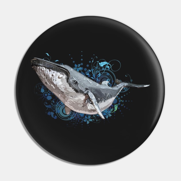 Humpback Whale Pin by obscurite