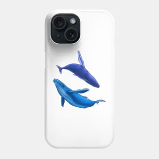 Love Dance of Whales Blues Phone Case