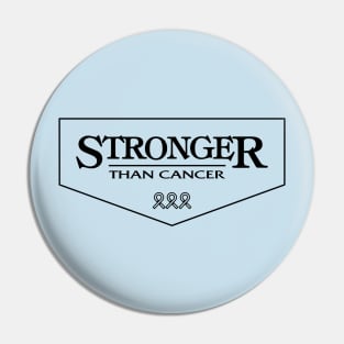 prostate cancer Awareness light blue ribbon Stronger Than Cancer Pin