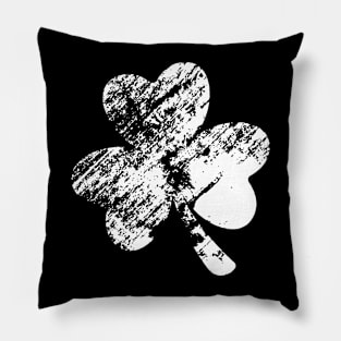 Retro Shamrock Lucky Cute St Patricks Day Pillow