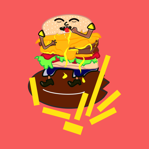 Burger cheese by Sshirart