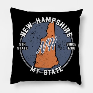 New Hampshire My State Patriot State Tourist Gift Pillow