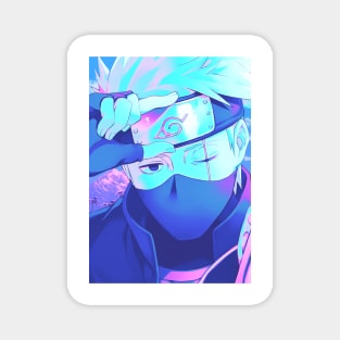 Kakashi vaporwave Magnet