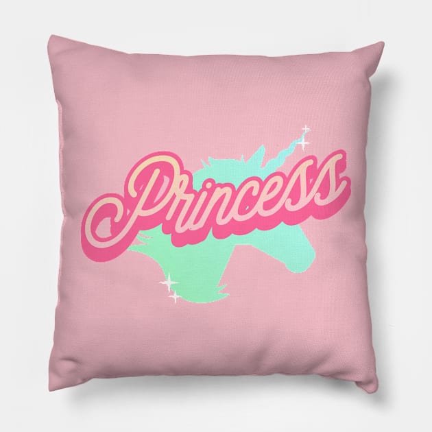 Unicorn Princess Pillow by Tip Top Tee's