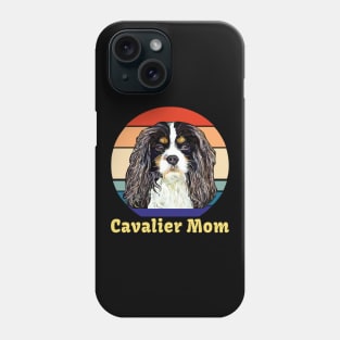 Tri Colored Cavalier King Charles Spaniel Mom Phone Case