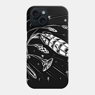 The Race Into Space | Aliens, Rockets & Galaxies Phone Case