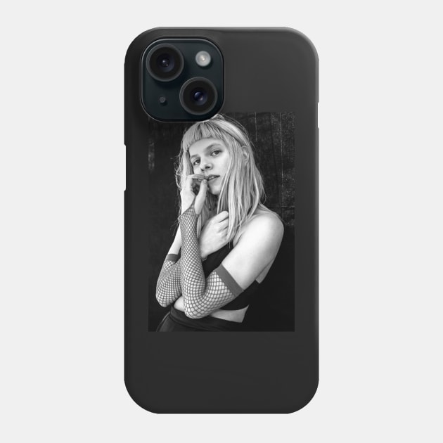 Aurora Aksnes Fishnet Phone Case by Plantspree