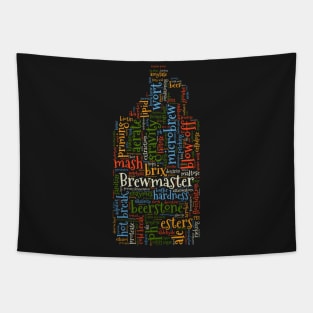 Brewmaster T-Shirt with 100+ Beer Terms for Home Brewers Tapestry