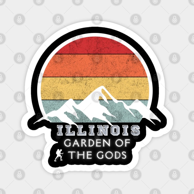 Garden of the gods, Illinois Magnet by TeeText