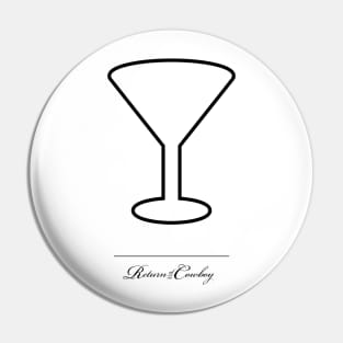 Meta Martini Glass Pin