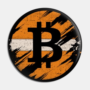 Vintage Bitcoin Cryptocurrency Digital Currency Coin Pin