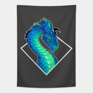 Blue Elder Dragon Tapestry