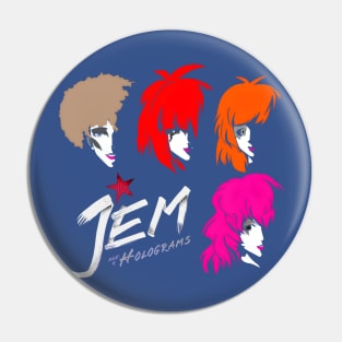 Jem and the holograms t-shirt Pin