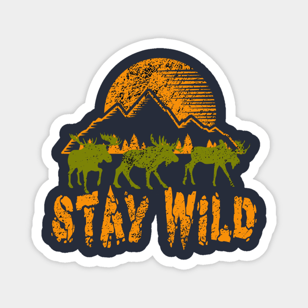 Stay Wild adventure - hiking, trekking, camping, outdoor Magnet by The Bombay Brands Pvt Ltd