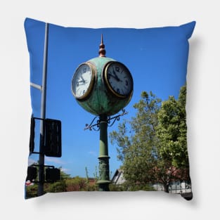 Town Clock Solvang California Pillow