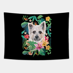 Tropical Cairn terrier Tapestry