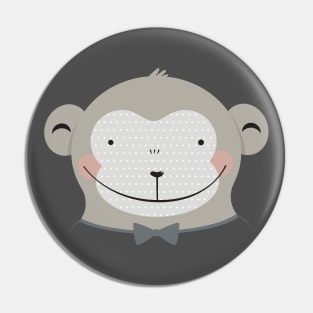 Monkey face Pin