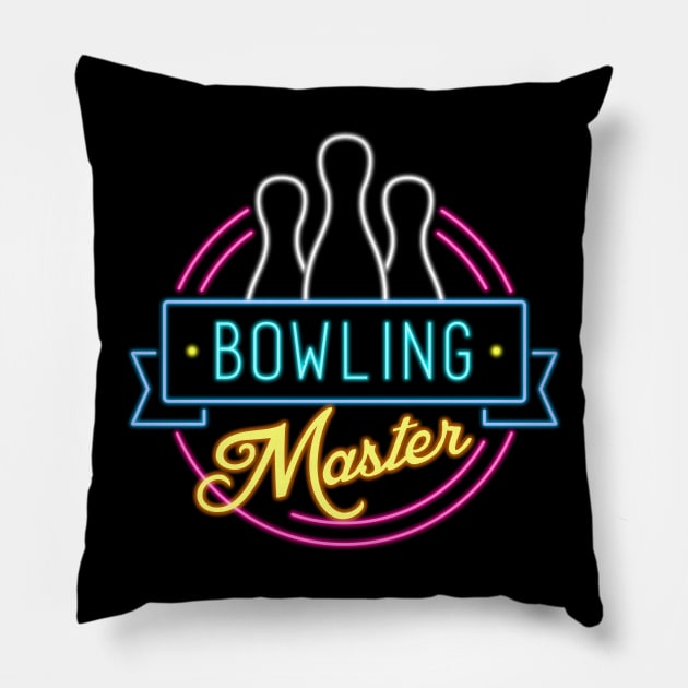 Bowling Master Pillow by superdupertees