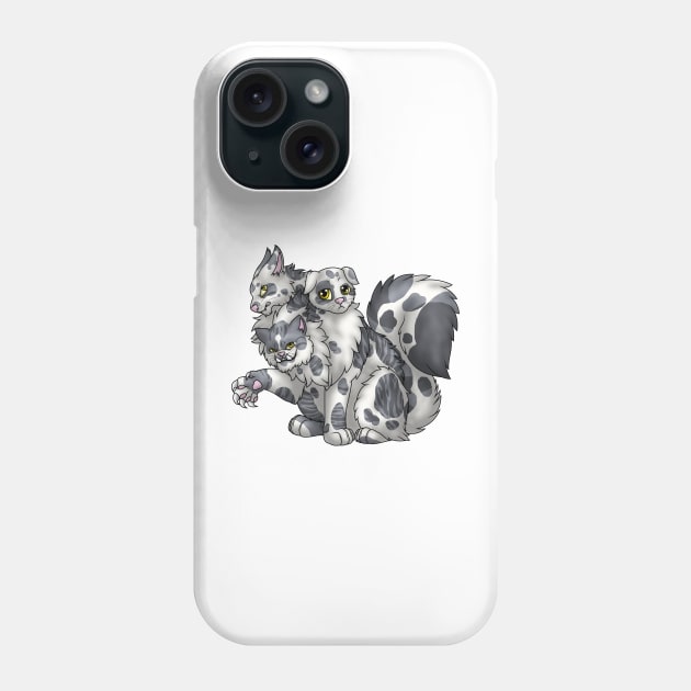 CerPURRus: Grey Bicolor Tabby Phone Case by spyroid101