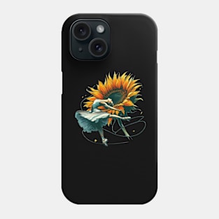 Sunflower Ballet Dancer Fantasy Phone Case