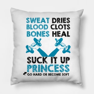 funny gym quotes Pillow