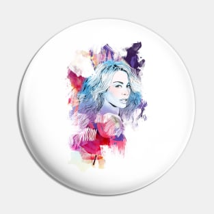 Kylie Minogue portrait Pin