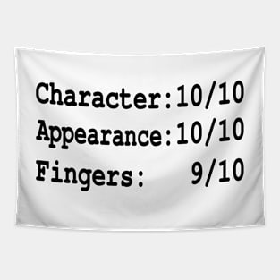 Funny finger amputee saying - one finger amputation Tapestry