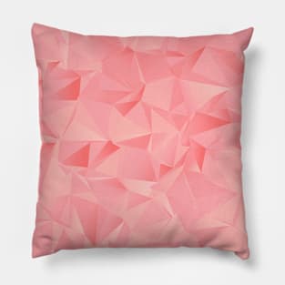 Blush Pink Polygonal Pattern Pillow