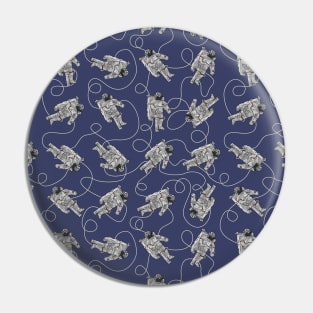 Astronaut Pattern Pin