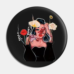 Stop Playing With My Delirium (more flowers) Pin