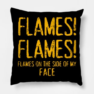 flames on the side of my face Pillow