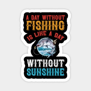 A Day Without Fishing Is Like A Day Without Sunshine Magnet