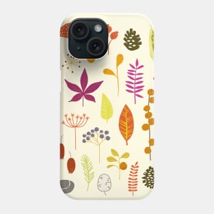 Autumn Fall Woodland Forest Nature Bits Phone Case