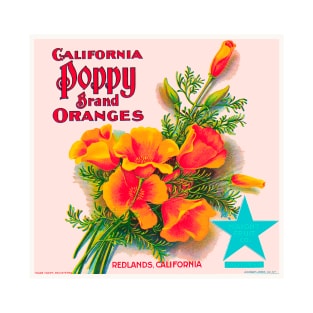 California Poppy Brand Oranges Label T-Shirt